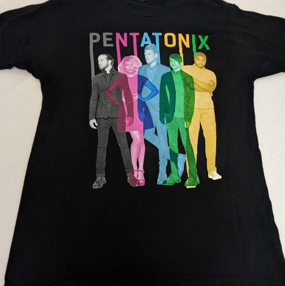 Pentatonix 2016 World Tour Merch Tee Shirt w/Concert Cities Back Medium